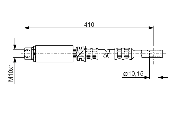 Brake Hose - 1 987 476 805 BOSCH