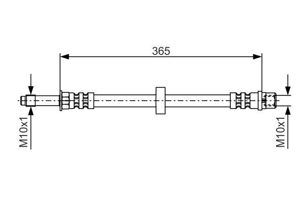 Brake Hose - 1 987 476 851 BOSCH