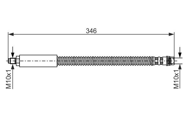 Brake Hose - 1 987 476 859 BOSCH