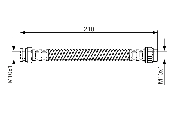 Brake Hose - 1 987 476 867 BOSCH