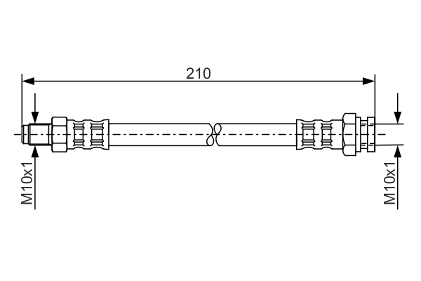 Brake Hose - 1 987 476 877 BOSCH