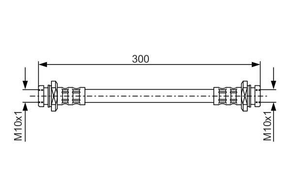 Brake Hose - 1 987 476 908 BOSCH