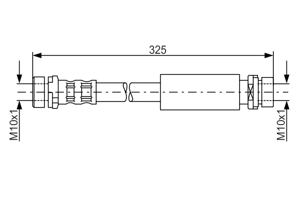 Brake Hose - 1 987 476 994 BOSCH