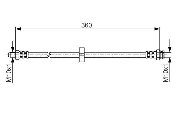 Brake Hose - 1 987 481 002 BOSCH