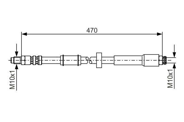 Brake Hose - 1 987 481 004 BOSCH