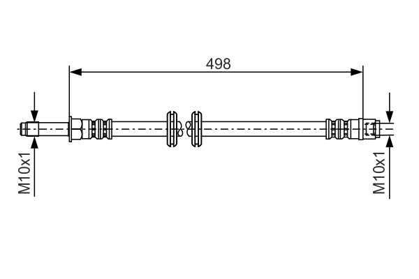 Brake Hose - 1 987 481 006 BOSCH
