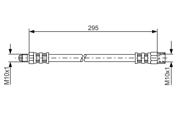 Brake Hose - 1 987 481 015 BOSCH