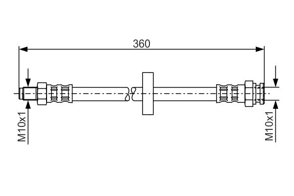 Brake Hose - 1 987 481 017 BOSCH