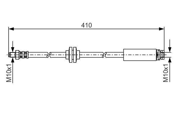 Brake Hose - 1 987 481 022 BOSCH