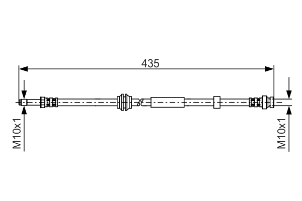 Brake Hose - 1 987 481 023 BOSCH
