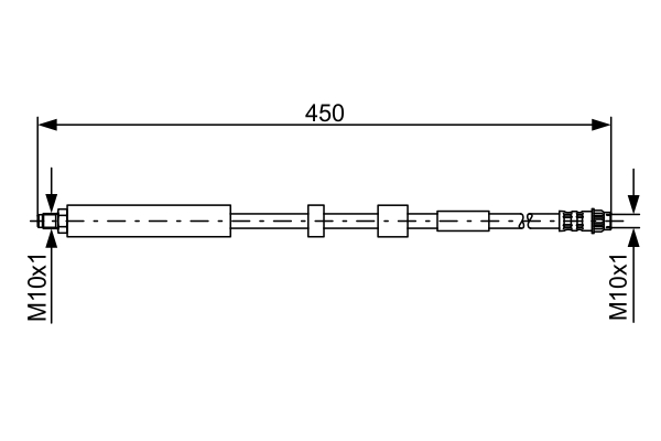 Brake Hose - 1 987 481 051 BOSCH