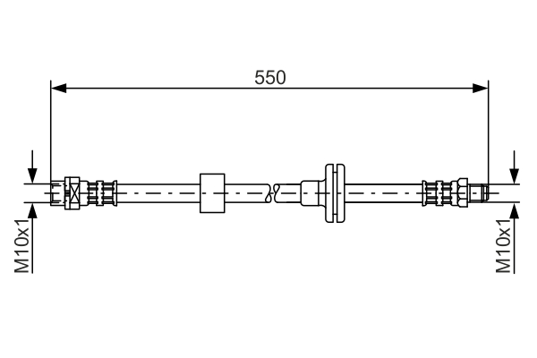 Brake Hose - 1 987 481 056 BOSCH