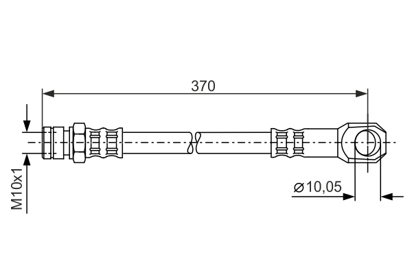 Brake Hose - 1 987 481 094 BOSCH