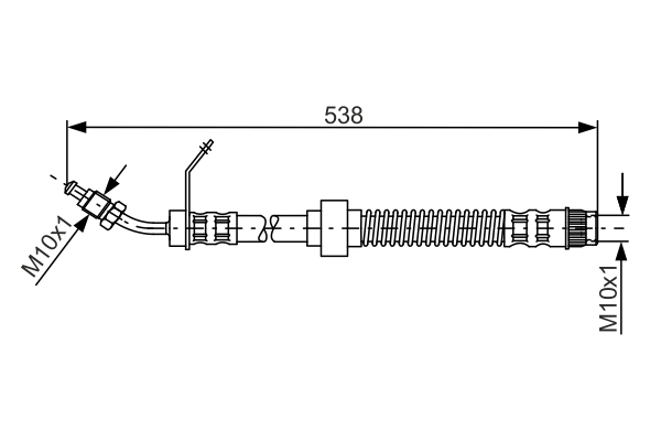 Brake Hose - 1 987 481 151 BOSCH