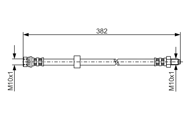 Brake Hose - 1 987 481 359 BOSCH