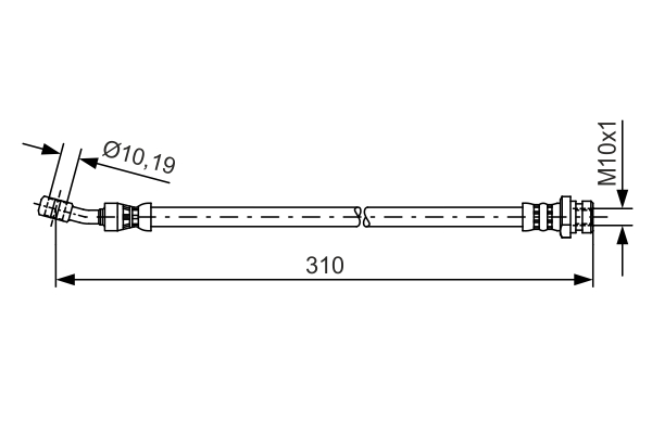 Brake Hose - 1 987 481 416 BOSCH