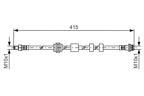 Brake Hose - 1 987 481 425 BOSCH