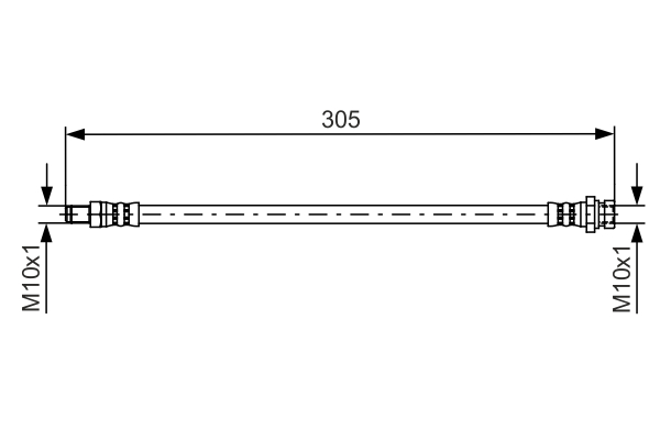 Brake Hose - 1 987 481 442 BOSCH