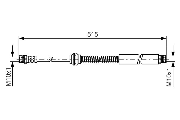 Brake Hose - 1 987 481 447 BOSCH