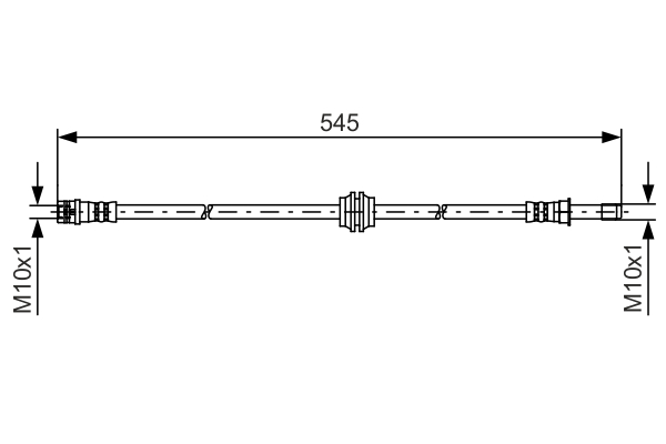 Brake Hose - 1 987 481 454 BOSCH