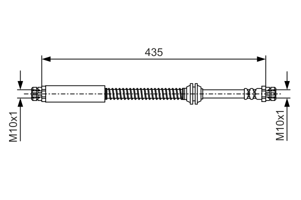 Brake Hose - 1 987 481 459 BOSCH