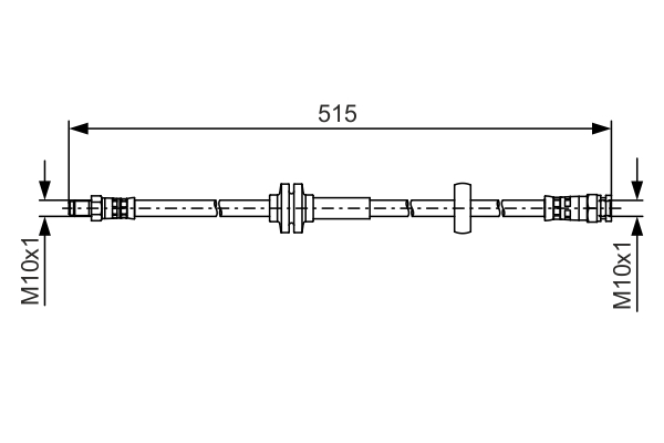 Brake Hose - 1 987 481 482 BOSCH
