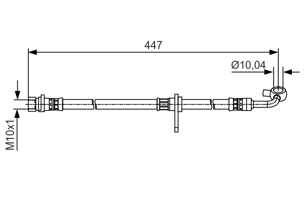 Brake Hose - 1 987 481 511 BOSCH