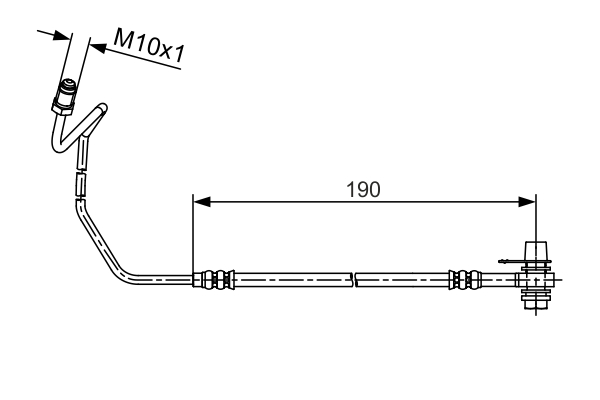 Brake Hose - 1 987 481 535 BOSCH