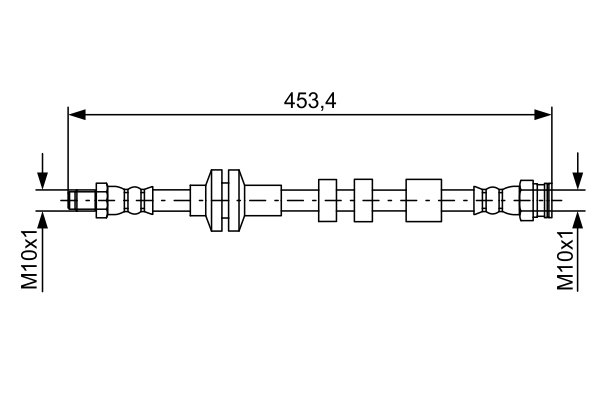 Brake Hose - 1 987 481 574 BOSCH