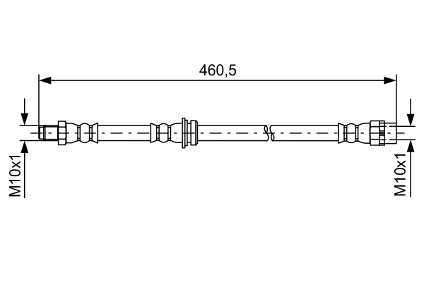 Brake Hose - 1 987 481 598 BOSCH