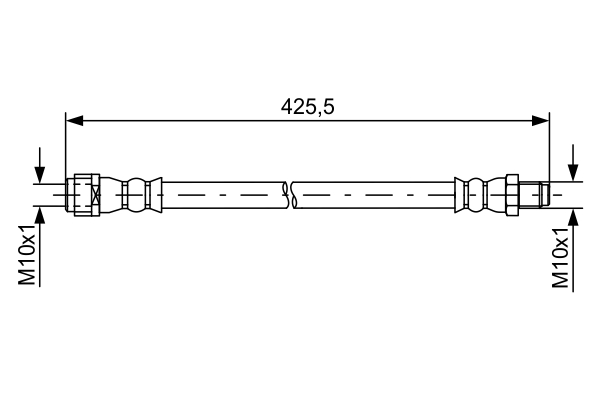 Brake Hose - 1 987 481 610 BOSCH