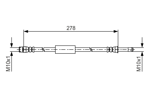 Brake Hose - 1 987 481 617 BOSCH