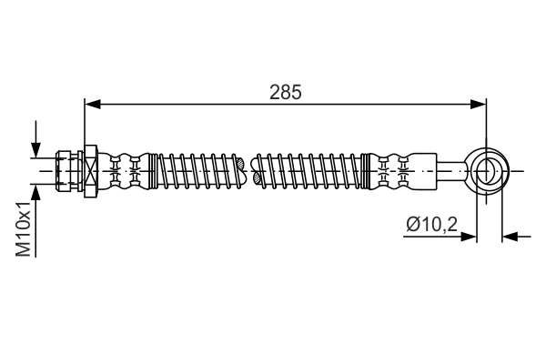 Brake Hose - 1 987 481 645 BOSCH