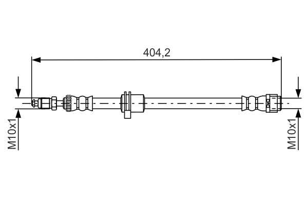 Brake Hose - 1 987 481 679 BOSCH