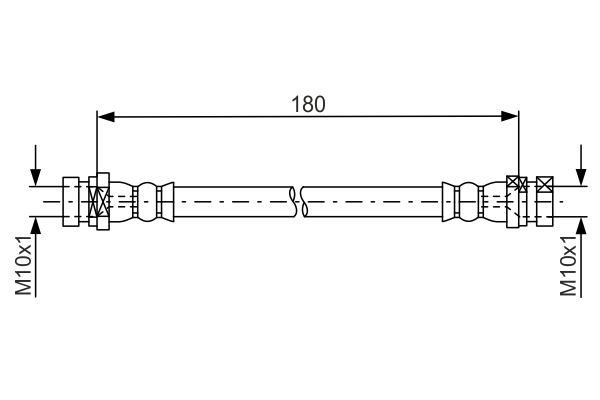Brake Hose - 1 987 481 681 BOSCH