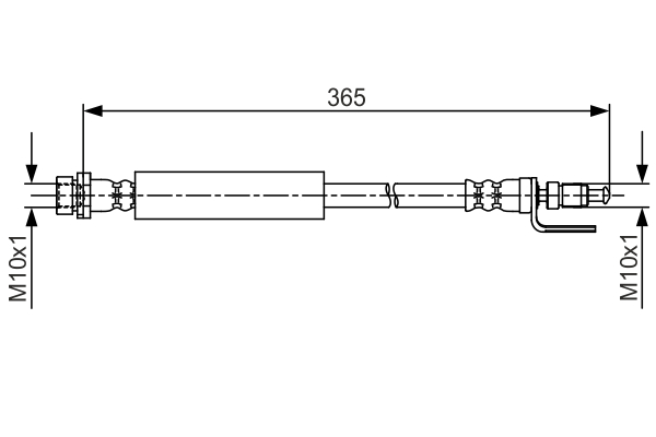 Brake Hose - 1 987 481 703 BOSCH