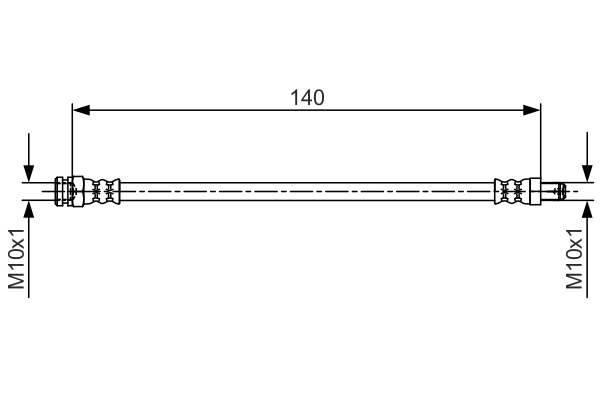 Brake Hose - 1 987 481 706 BOSCH