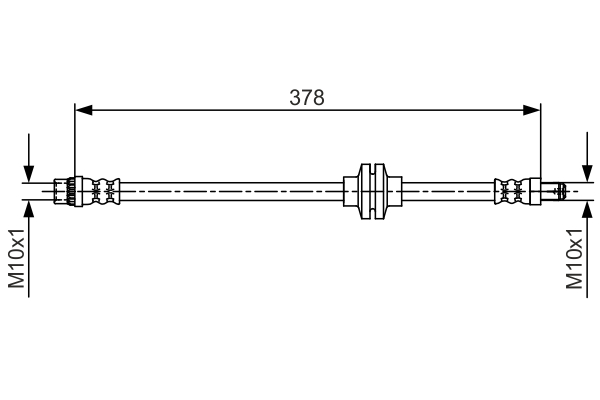 Brake Hose - 1 987 481 707 BOSCH
