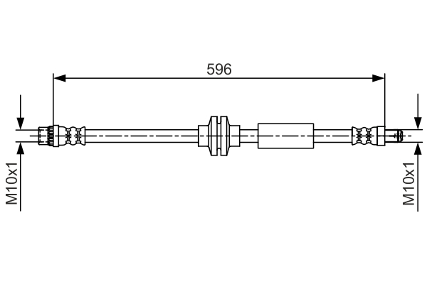 Brake Hose - 1 987 481 708 BOSCH