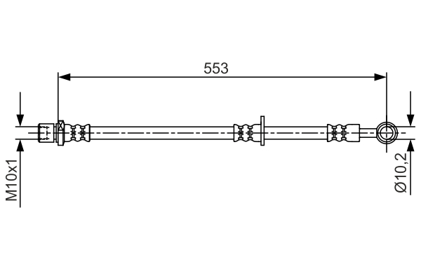 Bremsschlauch - 1 987 481 709 BOSCH