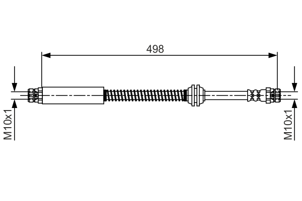 Brake Hose - 1 987 481 711 BOSCH