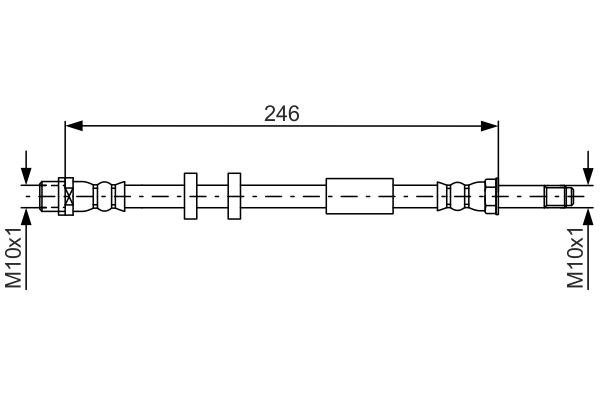Brake Hose - 1 987 481 714 BOSCH