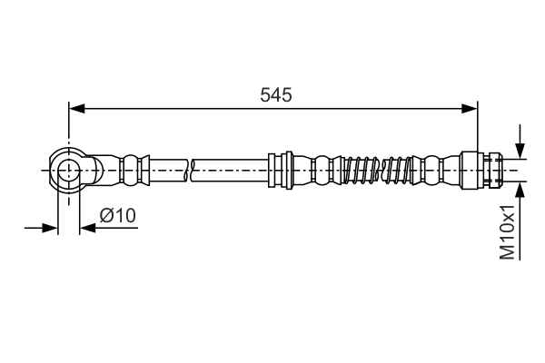 Brake Hose - 1 987 481 724 BOSCH