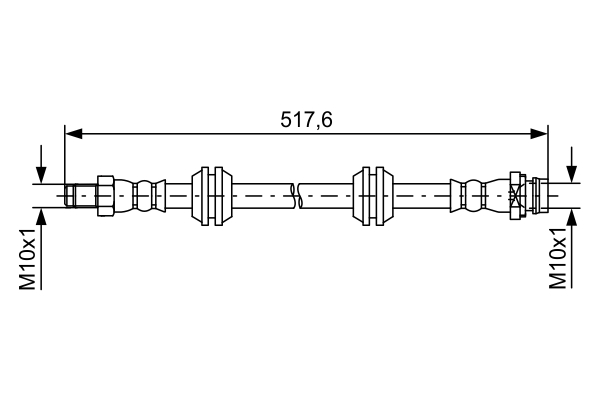 Brake Hose - 1 987 481 731 BOSCH