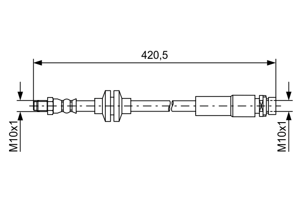 Brake Hose - 1 987 481 739 BOSCH