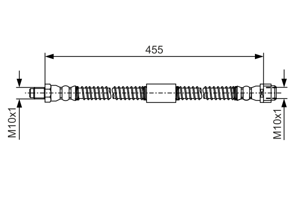 Brake Hose - 1 987 481 A02 BOSCH