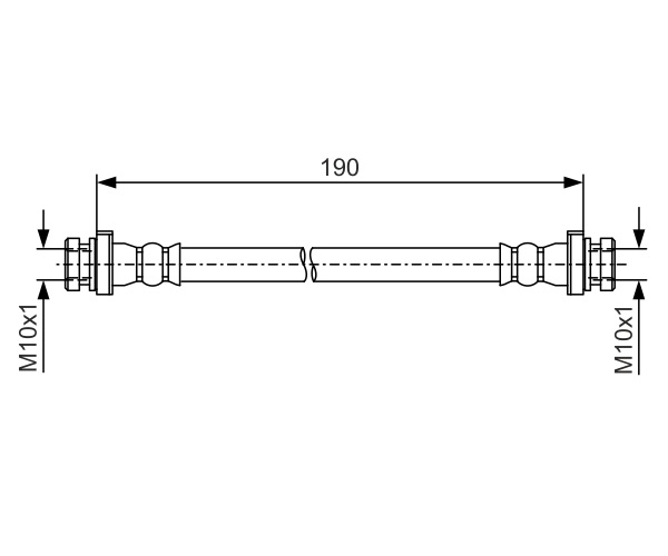 Brake Hose - 1 987 481 A11 BOSCH