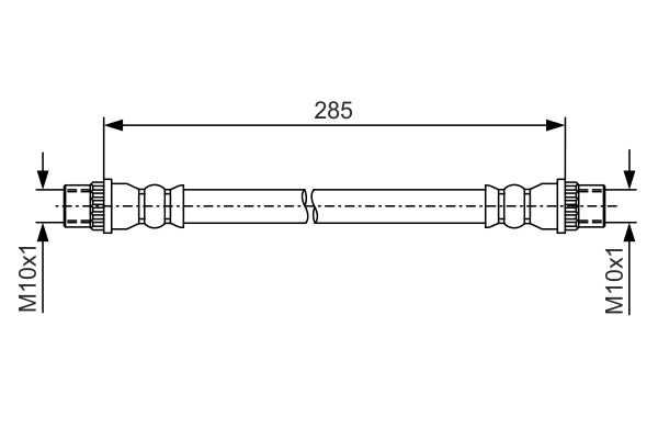 Brake Hose - 1 987 481 A12 BOSCH