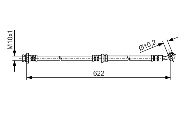Brake Hose - 1 987 481 A31 BOSCH