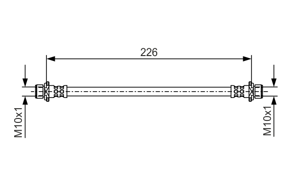 Brake Hose - 1 987 481 A35 BOSCH